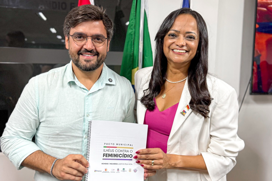 Ilhéus assina Pacto Municipal Contra o Feminicídio e reforça rede de proteção às mulheres