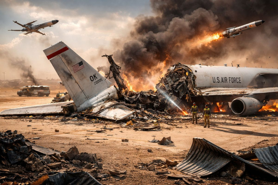 Avião espião dos EUA é destruído por drones do Irã na Arábia Saudita