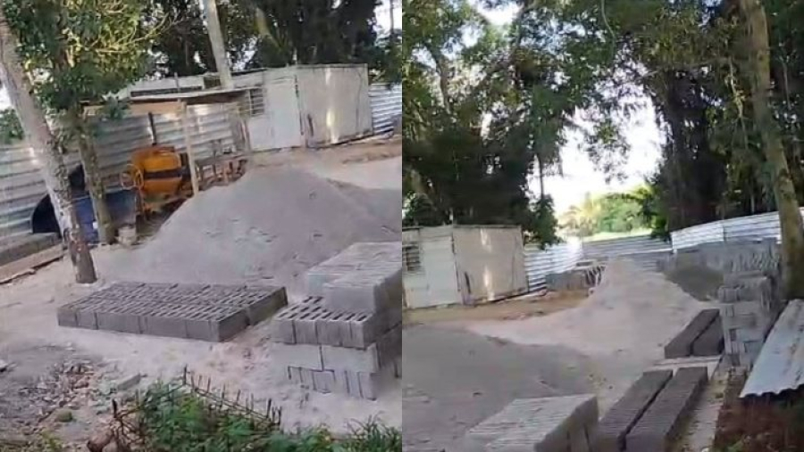 Operários são flagrados em obra embargada pelo Inema por suspeita de crime ambiental no Aeroporto de Ilhéus