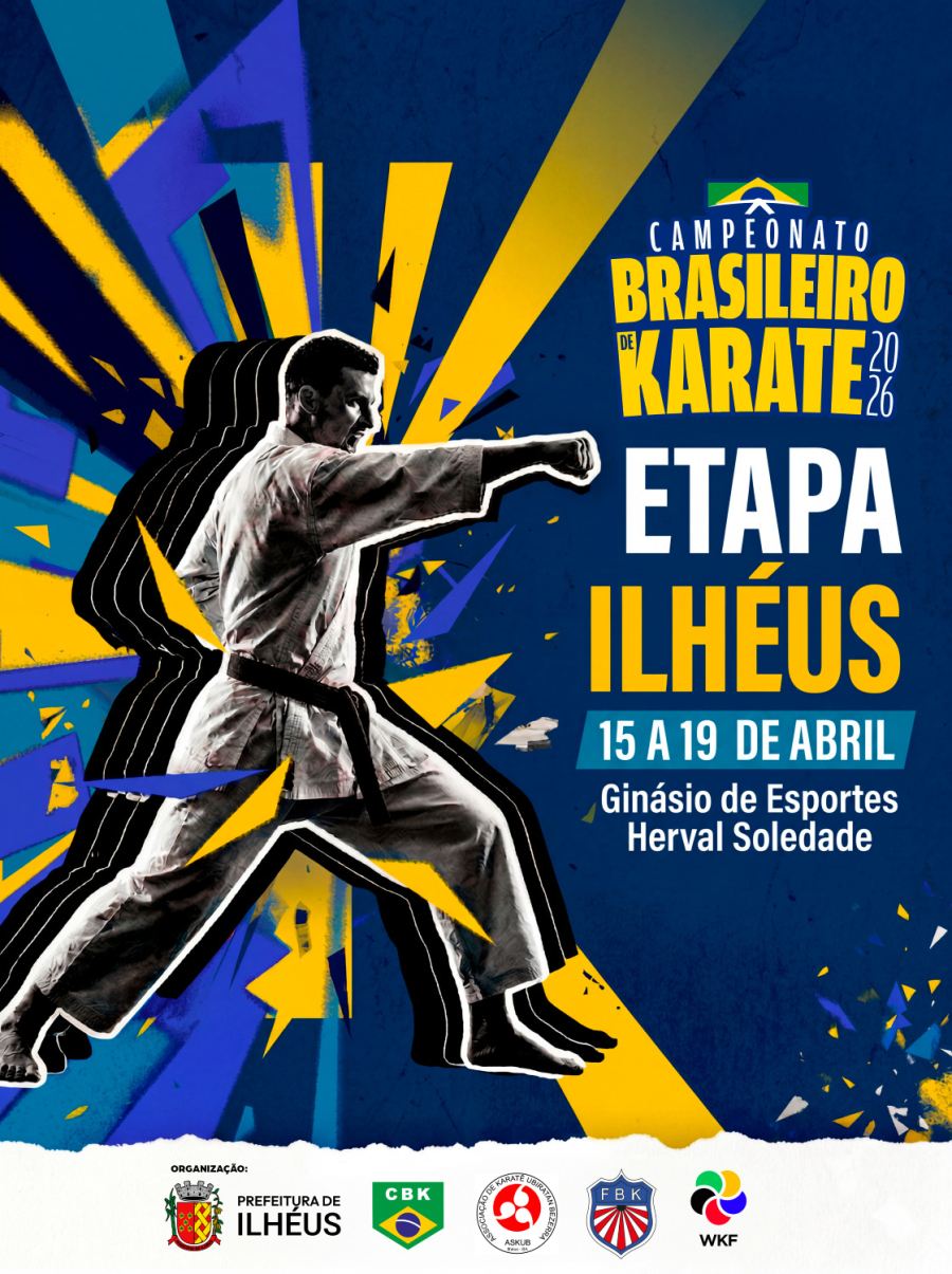 Ilhéus sedia etapa do Campeonato Brasileiro de Karatê 2026