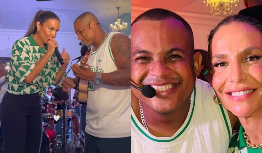 VÍDEO: Ivete Sangalo aparece de surpresa em roda de samba na Casa D’Italia