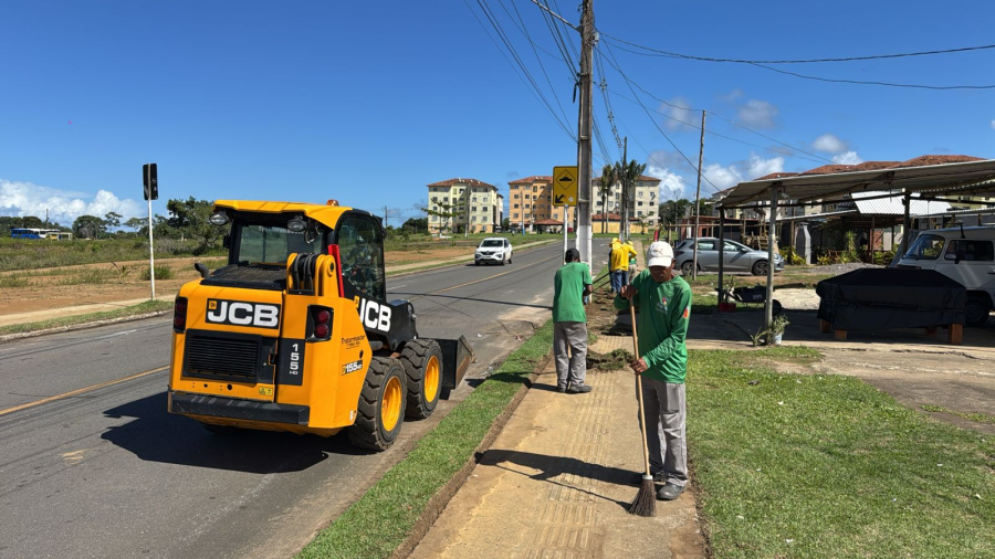 Residencial Sol e Mar recebe serviços de manutenção e limpeza