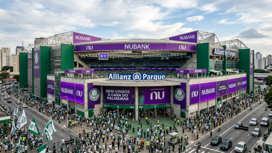 Nubank adquire naming rights de estádio do Palmeiras e abre votação para novo nome