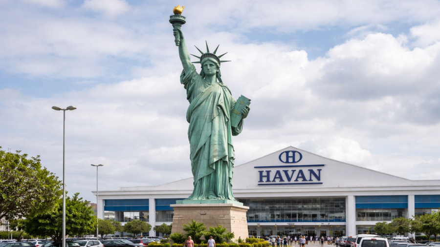 Gigante do varejo ergue estátua de R$500 mil em capital nordestina e acaba punida por poluição visual