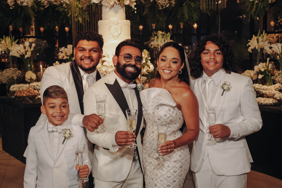 Pablo relembra casamento surpresa com Adriele Campos, primeira e única namorada, e ganha declaração ao vivo na Globo; conheça