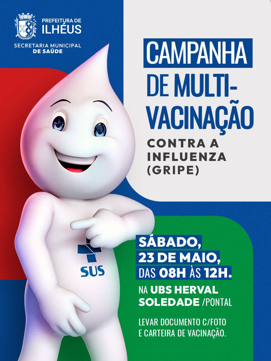 Prefeitura de Ilhéus realiza ação de multivacinação no Pontal dia 23 de maio